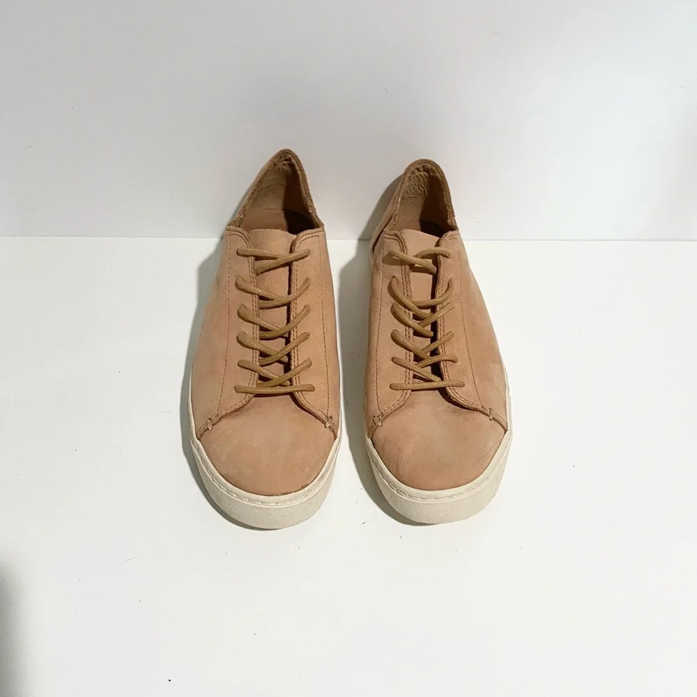 New TOMS Lenox Sandstorm‎ Nubuck Sneakers Beige Nude Tan 8